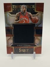 2022-23 Panini Select Throwback Memorabilia Kawhi Leonard #TM-KL card