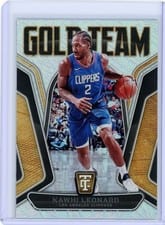 2024-25 Panini Totally Certified Gold Team Kawhi Leonard #15 card