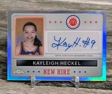 2024 Topps Chrome McDonald's All-American New Hire Badge Autographs Refractor Kayleigh Heckel #NHB-KAY card