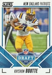2023 Score NFL Draft Kayshon Boutte #18 card