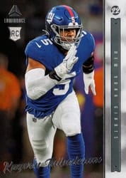 2022 Panini Chronicles Luminance Update Rookies Kayvon Thibodeaux #214 card