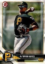 2018 Bowman Draft Base Set Ke'Bryan Hayes #BD-50 card