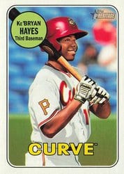 2018 Topps Heritage Minor League Base Set Ke'Bryan Hayes #32 card