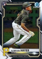 2021 Bowman Chrome Base Set Ke'Bryan Hayes #29 card