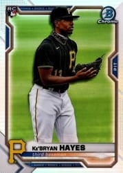 2021 Bowman Chrome Base Set Ke'Bryan Hayes #29b card