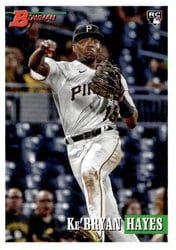 2021 Bowman Heritage Base Set Ke'Bryan Hayes #6 card