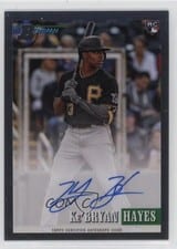 2021 Bowman Heritage Chrome Rookie Autographs Ke'Bryan Hayes #93RA-KH card