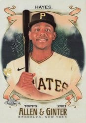 2021 Topps Allen & Ginter Chrome Base Set Ke'Bryan Hayes #39 card