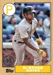 2022 Topps 1987 Topps Baseball (Series 1) Ke'Bryan Hayes #T87-27 card