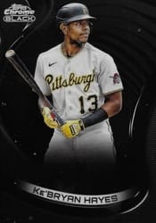 2022 Topps Chrome Black Base Set Ke'Bryan Hayes #68 card