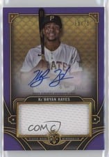 2022 Topps Triple Threads Autograph Single Jumbo Relics Ke'Bryan Hayes #ASJR-KH card