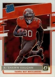 2020 Donruss Optic Base Set Ke'Shawn Vaughn #186 card