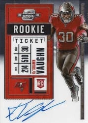 2020 Panini Contenders Optic Base Set Ke'Shawn Vaughn #128 card