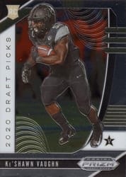 2020 Panini Prizm Draft Picks Base Set Ke'Shawn Vaughn #143 card