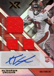 2020 Panini XR Base Set Ke'Shawn Vaughn #235 card