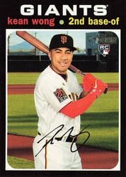2020 Topps Heritage Base Set Kean Wong #541 card
