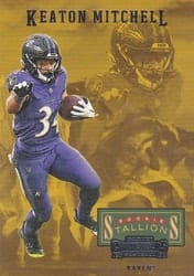 2023 Panini Contenders Rookie Stallions Keaton Mitchell #11 card