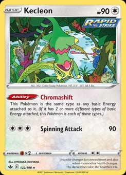 Chilling Reign Kecleon #122 card