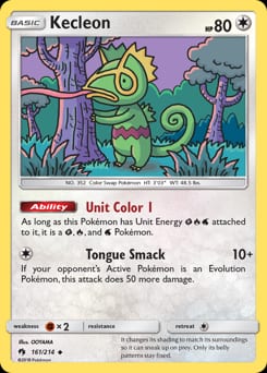 Lost Thunder Kecleon #161 card