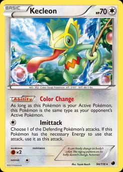 Plasma Freeze Kecleon #94 card