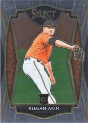 2021 Panini Select Base Set Keegan Akin #153 card
