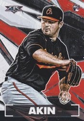 2021 Topps Fire Base Set Keegan Akin #7 card