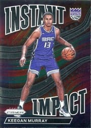 2022-23 Panini Prizm Instant Impact Keegan Murray #4 card