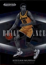 2022 Panini Prizm Draft Picks Brilliance Keegan Murray #BR-KM card
