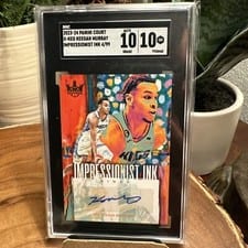 2023-24 Panini Court Kings Impressionist Ink Keegan Murray #II-KEG card
