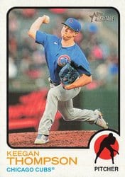 2022 Topps Heritage Base Set Keegan Thompson #435 card