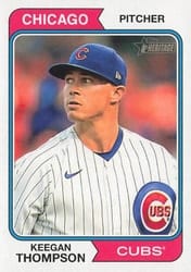 2023 Topps Heritage Base Set Keegan Thompson #340 card