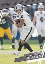 2020 Panini Prestige Base Set Keelan Doss #139 card