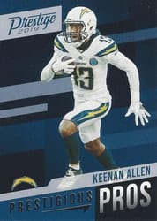 2019 Panini Prestige Prestigious Pros Keenan Allen #PP-KA card