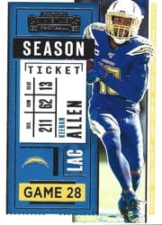 2020 Panini Contenders Base Set Keenan Allen #55 card