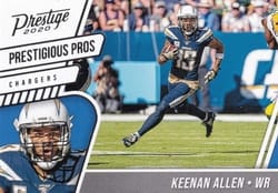 2020 Panini Prestige Prestigious Pros Keenan Allen #PP-KA card
