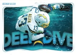 2020 Score Deep Dive Keenan Allen #DD-KA card