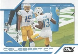 2021 Score Celebration Keenan Allen #C4 card