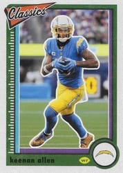 2022 Panini Classics Base Set Keenan Allen #51 card