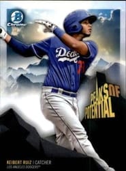 2018 Bowman Chrome Peaks of Potential Keibert Ruiz #PP-KR card