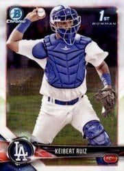 2018 Bowman Chrome Prospects Keibert Ruiz #BCP79 card