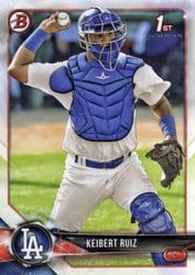 2018 Bowman Prospects Keibert Ruiz #BP79 card