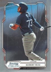 2019 Bowman Sterling Base Set Keibert Ruiz #BPR-46 card