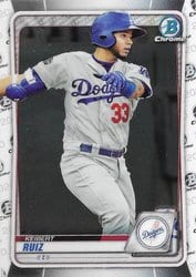 2020 Bowman Chrome Prospects Keibert Ruiz #BCP-210 card