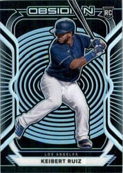 2021 Panini Chronicles Obsidian Keibert Ruiz #41 card