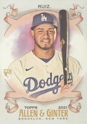 2021 Topps Allen & Ginter Base Set Keibert Ruiz #141 card