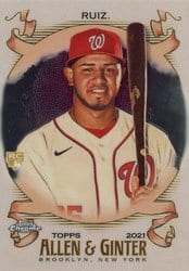 2021 Topps Allen & Ginter Chrome Base Set Keibert Ruiz #141 card