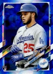 2021 Topps Chrome Update Sapphire Edition Base Set Keibert Ruiz #US309 card