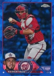 2023 Topps Chrome Sapphire Edition Base Set Keibert Ruiz #130 card