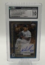 Keider Montero 2025 Topps Gilded Collection Chrome Gold Autographs card