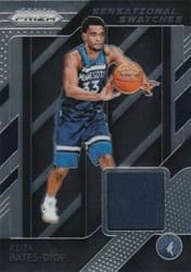 2018-19 Panini Prizm Sensational Swatches Keita Bates-Diop #82 card